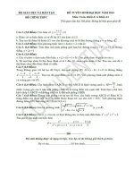 đề và đáp án thi đại học năm 2014