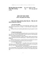 Báo cáo thực hành môn công nghệ môi trường