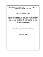 đánh giá các đặc trưng âm học của rối loạn giọng do căng cơ