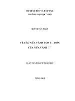 về các nửa vành con c-đơn của nửa vành q+