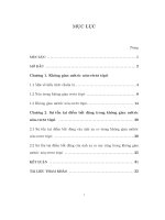 không gian mêtric nón - véctơ tôpô và sự tồn tại điểm bất động