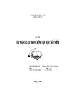 bài toán ngược trong động lực học chất điểm