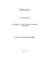 tích phân k - dạng vi phân và một số ứng dụng