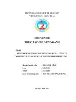 kế toán nguyên vật liệu tại công ty tnhh thiết kế xây dựng và thương mại thái dương