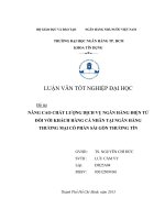 LUẬN VĂN 2013 Nâng cao chất lượng dịch vụ ngân hàng điện tử tại NH TMCP Sài Gòn Thương Tín