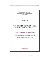 khóa luận tốt nghiệp tìm hiểu tổng quan về xe hybrid prius toyota