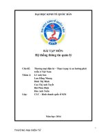 Bài thuyết trình hệ thống thông tin quản lý thực trạng và xu hướng phát triển của thương mại điện tử ở việt nam