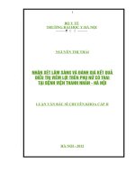 nhận xét lâm sàng và đánh giá kết quả điều trị viêm lợi trên phụ nữ có thai tại bệnh viện thanh nhàn - hà nội