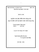 nghiên cứu đặc điểm lâm sàng của sụp mi bẩm sinh tại bệnh viện mắt trung ương