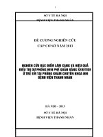 nghiên cứu đặc điểm lâm sàng  và hiệu quả điều trị dự phòng hen phế quản bằng seretide ở  trẻ em tại phòng khám chuyên khoa nhi bệnh viện thanh nhàn