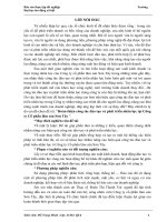 Báo cáo thực tập tốt nghiệp hoàn thiện công tác đào tạo và phát triển nhân lực tại công ty cổ phần lâm sản sơn tây