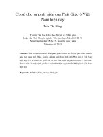 cơ sở cho sự phát triển của phật giáo ở việt nam hiện nay