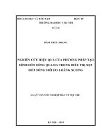 nghiên cứu hiệu quả của phương pháp tạo hình đốt sống qua da trong điều trị xẹp đốt sống mới do loãng xương