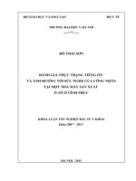 đánh giá thực trạng tiếng ồn và ảnh hưởng tới sức nghe của công nhân tại một nhà máy sản xuất ô tô ở vĩnh phúc