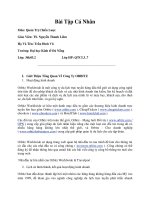 Bài tập cá nhân quản trị chiến lược công ty ORBITZ