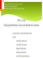 Tổng hợp Alkylbenzen và sản xuất Alkylbenzen Sunfonat