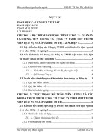 hoàn thiện kế toán tiền lương và các khoản trích theo lương tại công ty tnhh một thành viên dịch vụ nhà ở và khu đô thị - xí nghiệp 1