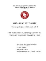 công tác đãi ngộ tại công ty tnhh 1 thành viên than đồng vông (2)