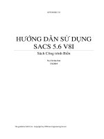 Hướng dẫn sử dụng sacs 5.6 v8i sách công trình biển