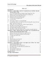 hoạt động đào tạo nguồn nhân lực tại khách sạn mường thanh thanh niên vinh