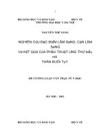 nghiên cứu đặc điểm lâm sàng, cận lâm sàng và kết quả phẫu thuật ung thư biểu mô thân đuôi tụy