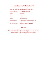 BÁO CÁO THỰC TẬP QUY TRÌNH THẨM ĐỊNH VÀ PHÊ DUYỆT ĐỒ ÁN QUY HOẠCH CHI TIẾT KHU PHỨC HỢP VIFON