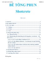 Bài báo cáo tìm hiểu về đề tài bê tông phun