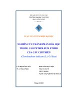 Khảo sát chỉ số hóa lý của mỡ bò và điều chế một số sản phẩm trong phạm vi phòng thí nghiệm