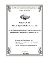 hoàn thiện kế toán bán hàng tại công ty trách nhiệm hữu hạn thương mại và sản xuất hải an