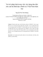 vai trò pháp luật trong việc xây dựng đạo đức cho cán bộ lãnh đạo chính trị ở việt nam hiện nay