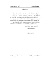 Khóa luận tốt nghiệp xây dựng hệ thống câu hỏi trắc nghiệm khách quan nhằm đánh giá nhận thức của học sinh lớp 11 phần động cơ đốt trong