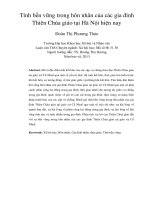 tính bền vững trong hôn nhân của các gia đình thiên chúa giáo tại hà nội hiện nay