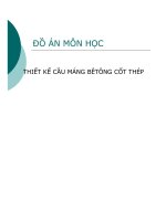 đề tài thiết kế cầu máng bêtông cốt thép