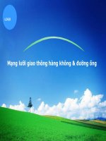Mạng lưới giao thông hàng không và đường ống