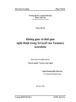 Khóa luận tốt nghiệp không gian và thời gian trong xứ tuyết của yasunary kawabata