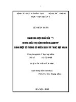biến đổi nồng độ trab, tpoab trước và sau điều trị basedow bằng 131i