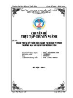 hoàn thiện kế toán bán hàng tại công ty tnhh thương mại và dịch vụ phương tiến