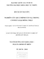 Nghiên cứu quá trình tán xạ trong cntfet loại đồng trục