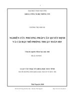 nghiên cứu phương pháp cây quyết định và cài đặt mô phỏng thuật toán id3