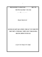 kết quả phẫu thuật và một số yếu tố ảnh hưởng đến kết quả phẫu thuật