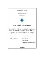 Khảo sát ảnh hưởng của việc xử lý sợi xơ dừa bằng phương pháp hóa học đến cơ tính của vật liệu composite nền nhựa polyester