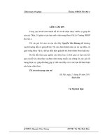 Khóa luận tốt nghiệp tìm hiểu động cơ xăng và các nhân tố ảnh hưởng đến các quá trình của động cơ xăng