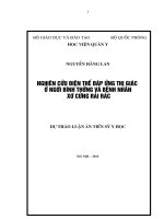 nghiên cứu điện thế đáp ứng thị giác ở người bình thường và ở bệnh nhân xơ cứng rải rác