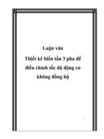 Luận văn thiết kê biến tần