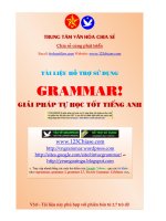 Hướng dẫn sử dụng ngữ pháp tiếng anh