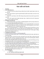 Tiểu luận công nghệ sản xuất axit lactic words