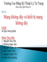 Mạng không dây và thiết bị mạng không dây