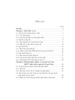 ứng dụng lí thuyết giải tích lồi và quy hoạch tham số trong nghiên cứu quy hoạch ngẫu nhiên