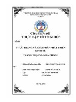 giải pháp và kiến nghị trong phát triển kinh tế trang trại xã khả phong giai đoạn 2011 – 2015