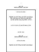 nghiên cứu ảnh hưởng của bệnh pemphigus đến chất lượng cuộc sống của người bệnh tại bệnh viện da liễu trung ương 2008- 2012